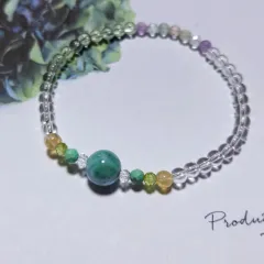 lb1〜lb3♡ラリマーブレスレット♡ラリマー　ターコイズ　フローライト　ムーンストーン　アマゾナイト　ローズクォーツ　　水晶　水晶ボタンカット　　アクアマリン　ハンドメイドブレスレット　天然石　パワーストーン　天然石ブレスレット