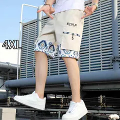 [4XL]メンズ ファッション 服  オシャレ シンプル 大人 かっこいい 大きいサイズ ストリート 紳士服 カーゴ パンツ 夏 薄手 ゆったり アウターウェア 冷感 カジュアル 五分丈 ミディアム パンツ