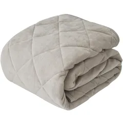 アクア(AQUA) 敷きパッド グレージュ 100×200cm mofua (モフア)綿100% ごわごわしない タオル地 ふわさら 抗菌 防臭 オールシーズン 洗える 吸水性 （旧社名ナイスデイ） 413001N8