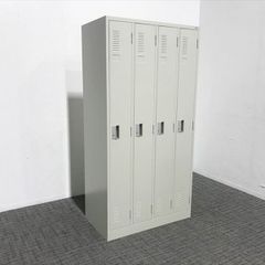 4人用ロッカー 更衣ロッカー プラス グレー