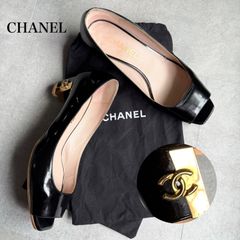CHANEL シャネル ココマーク パテントレザー バイカラー パンプス