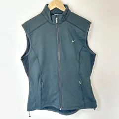 【00s】NIKE ジップアップ メッシュ ナイロンベスト カーキ XXL 01年製 NIKE Logo Nylon Pullover Jacket オリーブ XL 00s