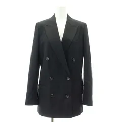 マディソンブルー MADISONBLUE W6B JK W SAXONY テーラードジャケット ダブル ウール シルク XS 黒 ブラック /SY ■OSのサムネイル