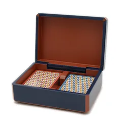HERMES - エルメス ファセット アビ ドゥ クール ブリッジ カードケース ブループロフォ カードケース 《ファセット/アビ・ドゥ・クール》 ブリッジ