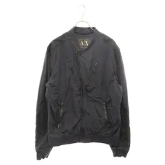 AX ARMANI EXCHANGE (アルマーニ エクスチェンジ) ジップアップ ナイロンジャケット ブルゾン ジャケット ネイビーのサムネイル