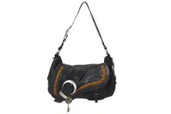 美品　Dior レザーショルダーバッグ　ガウチョ　ブラック 美品 Dior レザーショルダーバッグ ガウチョ ブラック