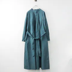 【値下げ】マガリ MAGALI コットン スタンドカラーシャツワンピース/ブルー【2400013891820】のサムネイル