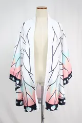 【お取寄せ商品！納期ご相談下さい！】コスプレ衣装 鬼滅の刃 風 胡蝶しのぶ 鬼殺隊隊服 羽織+足カバーセット