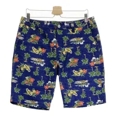 サイズ：86 FILA GOLF フィラゴルフ  ハーフパンツ 総柄 ネイビー系 [240101256583]# ゴルフウェア メンズ ストスト