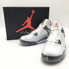 【中古美品】NIKE ナイキ AIR JORDAN 4 RETRO WHITE CEMENT 2012 308497-103 エアジョーダン 4 レトロ ホワイトセメント スニーカー 靴 【160-250405-kk-09-tei】