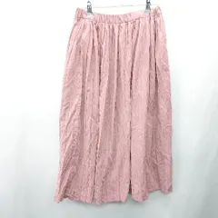 ◇ ⊂ earth music&ecology アース ミュージック＆エコロジー ロング丈 フレア スカート サイズF ピンク レディース E  【1409100045130】