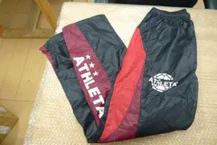 ATHLETA アスレタ ナイロンパンツ ブラック レッド メンズ Lサイズ 練習着 スポーツウェア サッカー フットサル スポーツ 管理PM0922