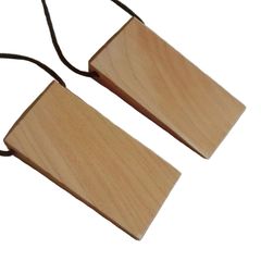 天然木 ドアストッパー ドア止め 天然杢ケヤキ無垢材 ２こセット Kes2