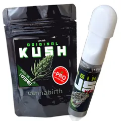 ハイブリッド「KUSH on KUSH」 調合CBD専門店カンナバース original KUSH PROシリーズ トータルカンナビノイド90% 電子タバコ 510ベイプ cannabirth CBG CBN リキッド 吸引用 VAPE カートリッジ