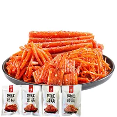各商品を1点合わせて【4点セット】 【 網紅辣棒  網紅面筋  網紅辣塊  網紅辣絲  】    学偉小馬哥   ラーティアオ  小馬哥 辣片  小馬哥 辣條     辣条　辣块  辣塊
