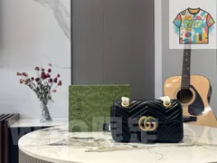 【今日特価】Gucci グッチ GGマーモン 原?品質 折りたたみボックス・飛行機ボックス付き-WTO輸入2