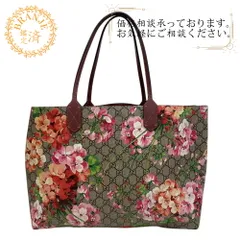 GUCCIグッチ　トートバッグ　368568 グッチ GGブルームス リバーシブル PVC×レザー トートバッグ