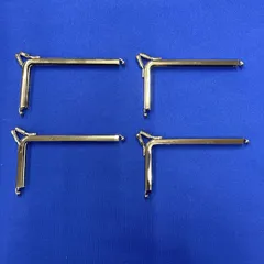 ▶がま口　口金　ハンドメイド用10×5.5㎝　（Ｇ42ｶｰﾄﾞｹｰｽ用Ｌ型）Ｎ 4個セット◀