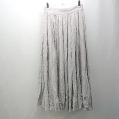 ◇ Θ Sonny Label URBAN RESEARCH ウエストゴム ロング丈 ギャザー スカート サイズF グレージュ系 レディース E  【1502180049668】