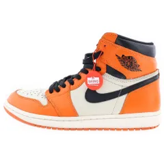NIKE (ナイキ) AIR JORDAN1 RETRO HIGH REVERSE SHATTERED BACKBORD 555088-113 エアジョーダン1 シャッタードバックボード ハイカットスニーカー オレンジ US9.5/27.5cm