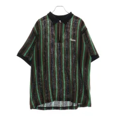 Supreme Open Knit Stripe Zip Polo ポロシャツ Supreme Open Knit Stripe Zip Polo (SS22) - $118