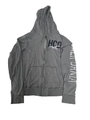 タグ無し　ホリスタープリントジップパーカー　グレーOR00003