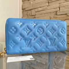 Louis Vuitton 長財布(ラウンドファスナー) クッサン ブルー