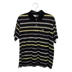 Black&White  メンズ　  トップス  　ポロシャツ　M　ブラック系　イエロー系　グレイ系　パープル系