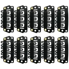 ウィッグ 固定 クリップ パッチン留め 10個セット ファッション ウィッグ用 固定ピン かつら エクステ用 ワンタッチ パッチン留具クリップ 帽子固定 ベレー帽 留め具