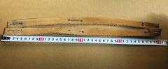 ST46 新品　剣道　防具　茶革　面　乳革　40cm 2本セット