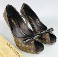 LOUIS VUITTON フラットシューズ ダミエリボン エナメル 23.5 - メルカリ