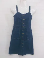◇ Heather ヘザー デニム 膝下丈 ジャンパースカート サイズ S ブルー系 レディース P  【中古】 【1209010007897】のサムネイル