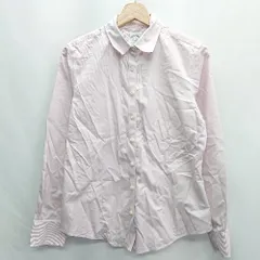 ◇ ⊇ BｒockｓBrothers　ブルックスブラザーズ コットン系 長袖 ポロシャツ サイズM ピンク レディース E  【1409240018124】