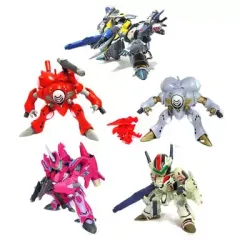 【中古】フィギュア 全5種セット 「一番くじ マクロスF(フロンティア)」 G賞 でふぉめかマクロスFメカニクス