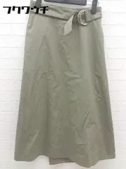 ◇ GALERIE VIE ギャルリー ヴィー 膝下丈 巻き ラップ スカート 00サイズ カーキ レディース 【中古】 【1002800338825】のサムネイル