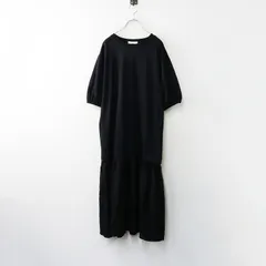 未使用 サマンサモスモス ブルー Samansa Mos2 blue 花柄ドッキングカットワンピース F∥ブラック ロング フレア【2400014610505】