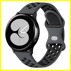 [AGUPERFIT] 時計バンド 20mm 22mm クイックリリースベルト 柔らかい軽さ通気性が良のシリコンスポーツストラップ 腕時計とスマートウォッチ 替えバンド (22mm L グレー/ブラック)