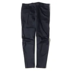 LANVIN ランバン パンツ サイズ:46 裾ジップ 切りっぱなし ストレッチ サテン バイカー パンツ RMTR0008P15 トラウザーズ ネイビー 紺 ボトムス ズボン【メンズ】のサムネイル