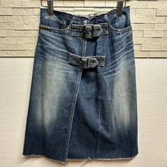 【古着】USED古着 HYSTERIC GLAMOUR ヒステリックグラマー デニムスカート スタッズ ダメージ 日本製 ヒス HYS  0163AK03 240928-08