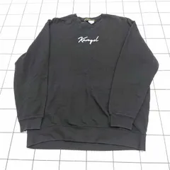 ◇ ⊇ KANGOL カンゴール ロゴ 長袖 スウェット トレーナー サイズXL ブラック系 レディース E  【1509180007582】