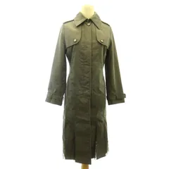 レッド ヴァレンティノ RED VALENTINO ステンカラ―コート ジャケット レース 比翼 ロング 42 約S～M カーキのサムネイル