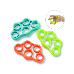 握力 鍛える 器具 トレーニング ハンドグリップ フィンガーストレッチャー 指を広げる力 リハビリ 筋トレ 子供 大人 高齢者 指 エクササイズ ストレス シリコン製 3個セット 男性 女性 お子様 お年寄り ストレス解消 指トレ 握力トレーニング