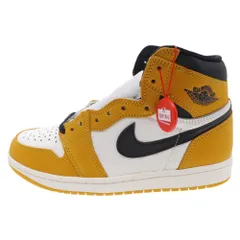 NIKE (ナイキ) AIR JORDAN 1 エアジョーダン1 レトロ ハイ OG イエローオークル ハイカットスニーカー イエロー/ホワイト US7/25.0cm DZ5485-701