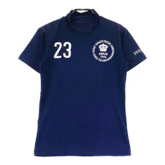 サイズ：0 23区GOLF ニジュウサンクゴルフ  ハイネック 半袖Tシャツ  ネイビー系 [240101317265]# ゴルフウェア レディース ストスト