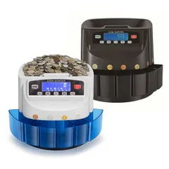 中古 カウンター 自動 ポータブル 硬貨 計数機 電動 高速　黒 中古 コインカウンター 自動 ポータブル 硬貨 計数機 電動 高速 黒