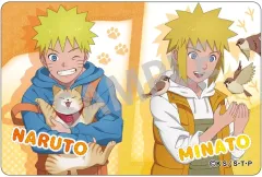 【中古】マグネット・磁石 ナルト＆ミナト 「NARUTO -ナルト- 疾風伝 トレーディングマグネットシート 少年期×アニマル」
