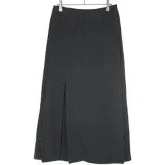 KAYLE ケイル スリットロングスカート  ブラック S(1)