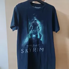 スカイリム　Tシャツ　プレステ　xbox　ゲームTシャツ ブラック
