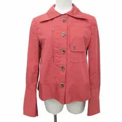 ジルサンダー JIL SANDER NAVY ジャケット ブルゾン アウター 羽織り 長袖 短丈 ショート フロントポケット ピンク系 36 約Sサイズ 0302 IBO48のサムネイル