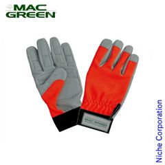 マックグリーン MACGREEN チェンソー作業用 防振手袋(蜂対策カラー